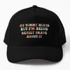 My Tummy Hurts But I Am Being Really Brav Baseball Cap Hat Casual Bonnet Sport Snapback Summer Mens Women Fish Solid Color