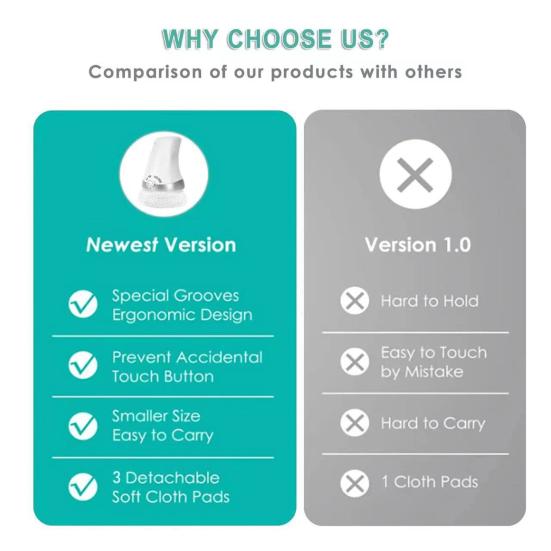 Elektrischer Hand-Cellulite-Entferner mit 3 waschbaren Pads Hochfrequente Vibration Cellulite-Massagegerät Körperformungsmaschine