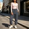 Women's Color Joggers with Pockets, Warm Cinched Casual Sweatpants