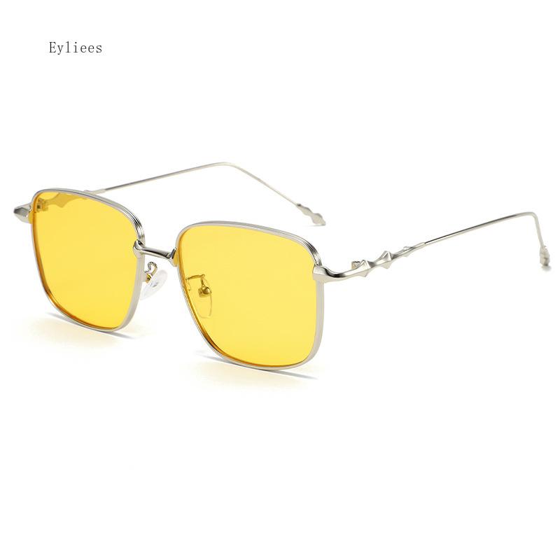 Metal Square Thin Frame Retro Sunglasses Women Men Fashion Sun Glasses Female Eyeglasses Shades gafas