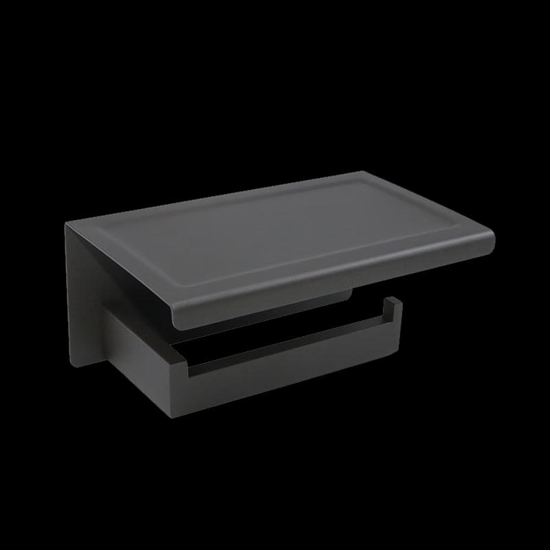 Stainless Steel Toilet Paper Holder with Phone Shelf
