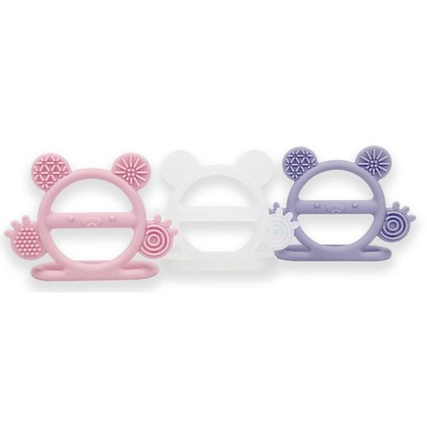 Pantheonbee Silicone Wrist Teether, Nipple, Baby Pink, 1 Piece, Korean Baby Products