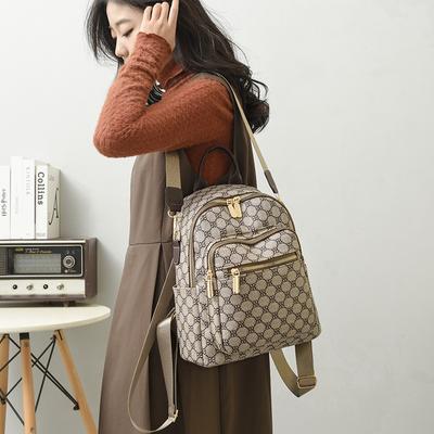 Dámsky batoh s veľkokapacitnou potlačou písmen z PU