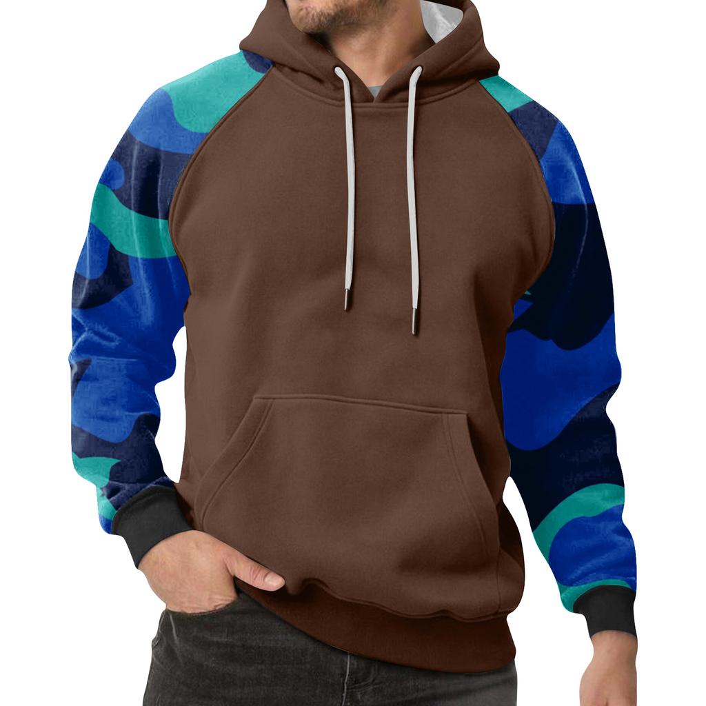 Men's Camouflage Sweatshirt Hoodie Men's Sports Large Size Casual Sweatshirt