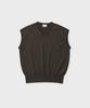 Another Office Layer Silk Knit Vest (Pewter)