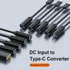5V 9V 12V USB C 5,5X2,5 7,4X5,0 4,5X3,0mm Stecker DC zu Typ C Konverter PD 65W Netzteil