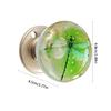 Decorative Orb Door Handle with Clear Resin Art Work Metal Ergonomic Shape Hassle Easy Installation for House
