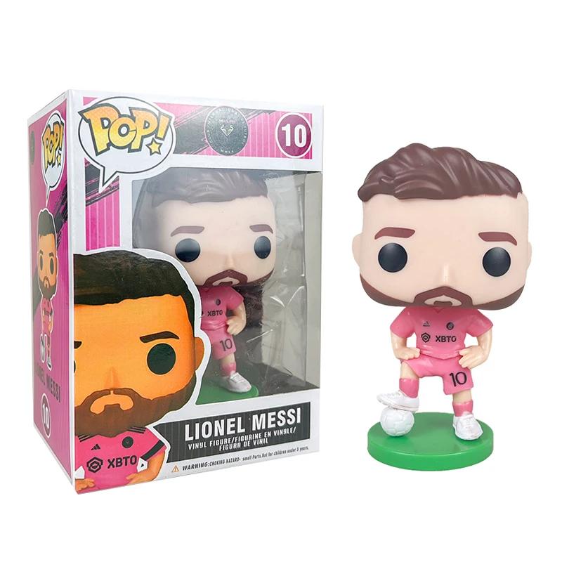 Pop Lionel Messi #10 Fußballstars Dekoration Ornamente Actionfigur Sammlung Modell Spielzeug Für Kinder Geburtstags-Weihnachtsgeschenk