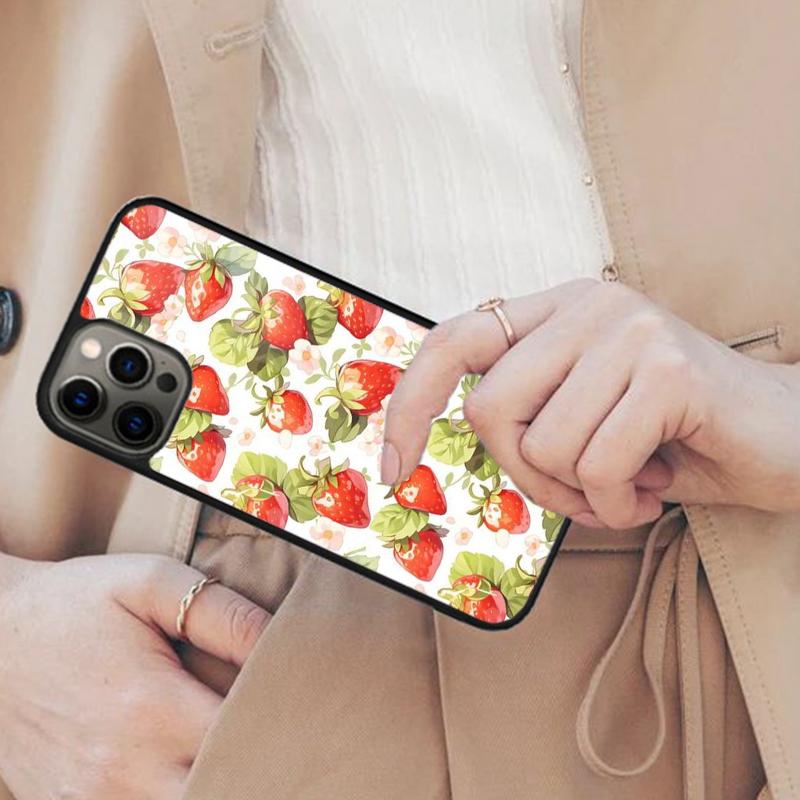 

Cute Strawberry Magnetic Phone Case For APPLE iPhone 17 Air 16 14 13 12 Pro Max 15 Plus Wireless Charge With MagSafe Cover iPhone 13mini