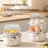 Compact Stainless Steel Automatic Egg Boiler with Auto-Off