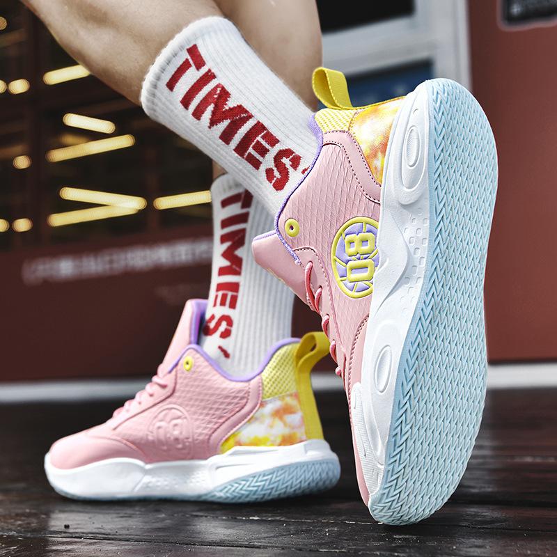 New Basketball Shoes Men's Boots Middle School Students Teenagers Primary School Students Training Game Sneakers Cement Sports Shoes