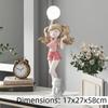 Creative Glowing Figurines Human Animal Theme Mini Statue Resin Material Craft Ornament Indoor Living Bedroom Home Decoration Cr