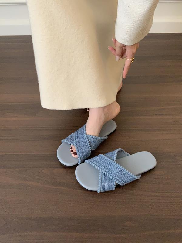 Fashion Beach Shoes Slippers Women Summer Slides Sabot Flat Scandals Rome Shoes Woman 2025 Slippers For Swimming Pool Beach Summer Flat