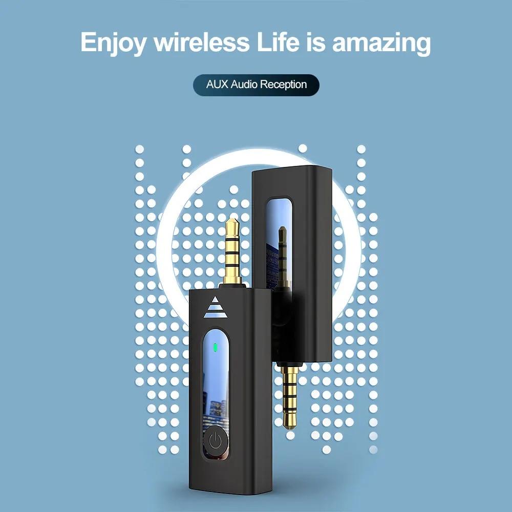 Professionelles Bluetooth-Ansteckmikrofon Kabellos Revers-Mikrofon Dual-Mikrofon Knopfloch Krawatte Für iPhone Android Handy PC Mikro