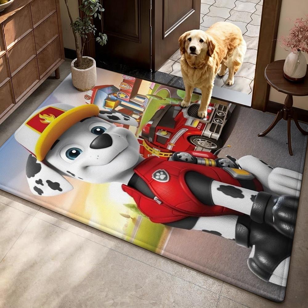 Paw Patrol Rescue Team Theme Rug Nonslip Durable Carpet For Gaming Room Play Area Home Party Decor Halloween Gift