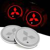 2Pcs Car Luminous Water Cups Pads Interior Accessories For 9 Ralliart EX ASX L200 Colt Outlander Pajero Lancer Cross