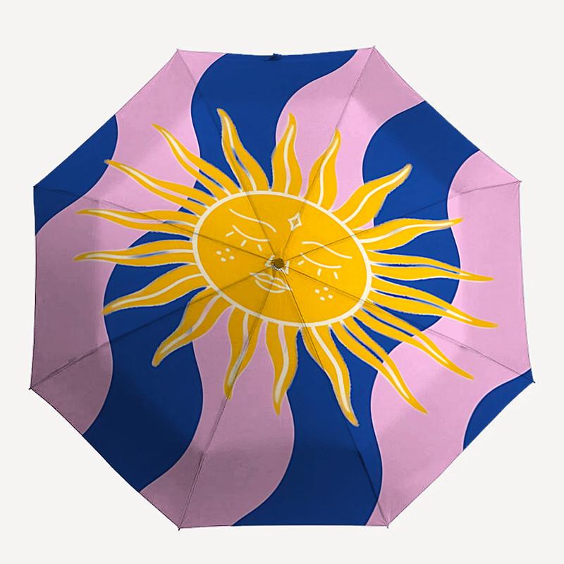 

Sunflower Design Automatic Opening/Closing Umbrella with Foldable Design, , Travelers, Daily Use - Perfect Gift for Any Occasion1121027a