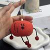 Cartoon Plant Plush Doll Keychain Traditional All-heal Lucky Charm Crying Mushroom Keychain Beads Chain Multicolor Cute Keyrings