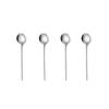 4Pcs Mini Teaspoon Set 18/8 Stainless Steel Gold Tea Spoon Small Silver Dessert Scoop Mirror Polished Tableware For Party