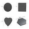 Natural Slate Stone Slab Natural Slate Coaster Reusable Heat Resistant Drink Coaster Anti Slip Japanese Style Table Coaster
