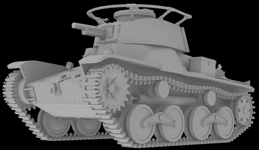 IBG 1/72 Scale Japanese Army Type 4 Kenu Light Tank with 57mm Gun, Plastic Model Kit PB72091