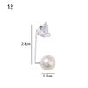Fashion Fixed Collar Anti-Light Tightening Waistband Pearl Brooch Lapel Pin Badge Buckle