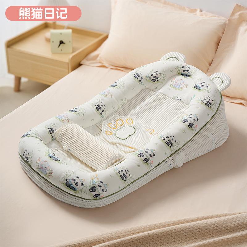 Bett-im-Bett Baby-Schrägkissen 2-in-1 Anti-Erbrechen und Anti-Kolik Schrägkissen Baby Bionisches Mittelbett Liegende Fütterungswerkzeug