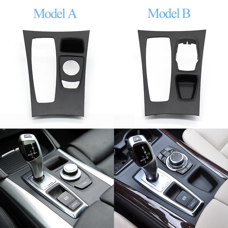 Left Hand Driver Cars Center Console Shift Trim Gear Shifter Cover Panel For BMW X5 X6 E70 E71 E72 2007-2013 51166954947