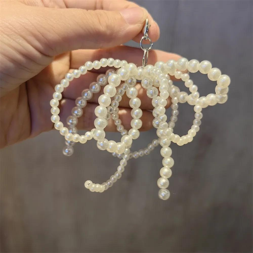 Shoe lace Charms for Sneakers Girl Pearl Bow Bear Shoe decoration Y2K Sweet Premium Decorative Shoes Charm Laces Accessories