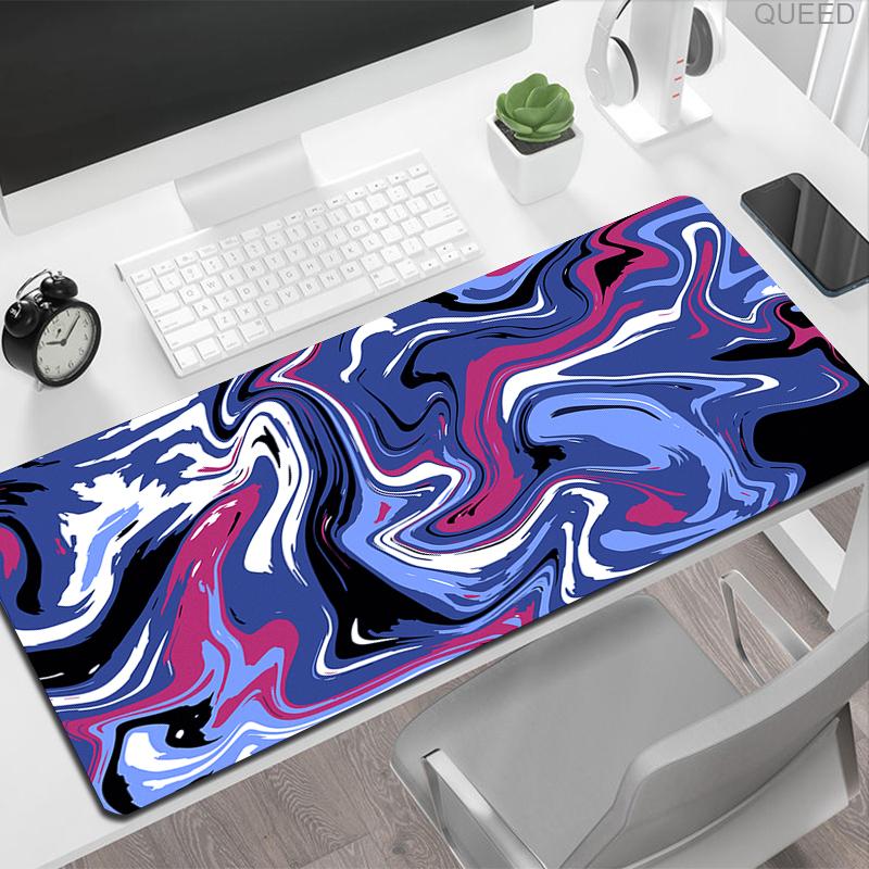 Tappetino Mouse Strata Liquid 900x400 Computer Laptop Anime Tappetino Tastiera Mouse XXL Tappetino Mouse Grande Tastiere Giocatori Decorazione Tappetino Scrivania