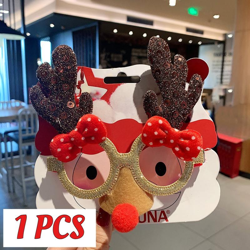 1 Stück Weihnachtsdekorationsbrille Kinder Erwachsene Niedlich Verkleiden Weihnachtsbaum Design Weihnachtsverkleidung Geschenk Brillengestelle