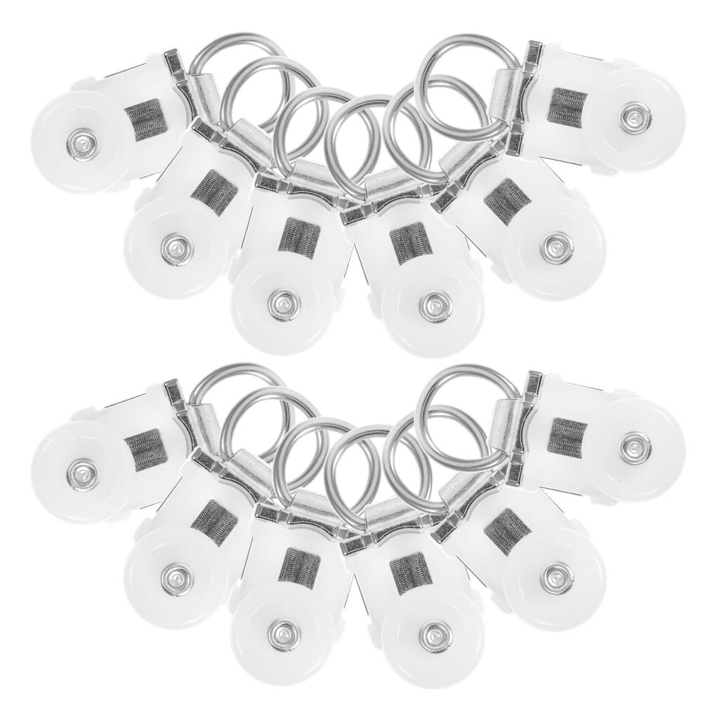 30Pcs Curtain Rail Track Pulleys Dual-Wheel Alloy Plastic Durable Sliding Ceiling Mounted Curtain System Home Accessories