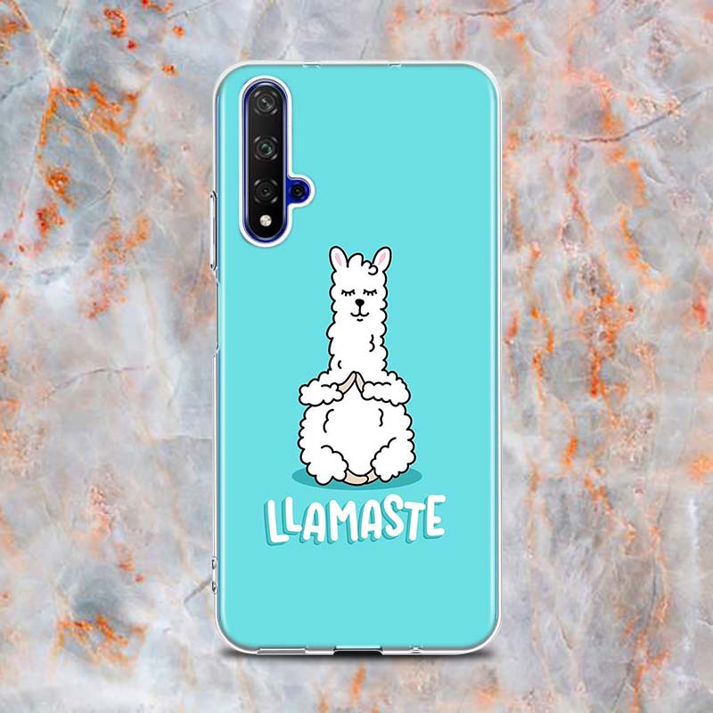 Llama Alpacas Animal Silicone Cover For Honor 20 20S 20E 8 8A Prime 8X MAX 8C 8S 7A 7C 7S Pro Phone Case