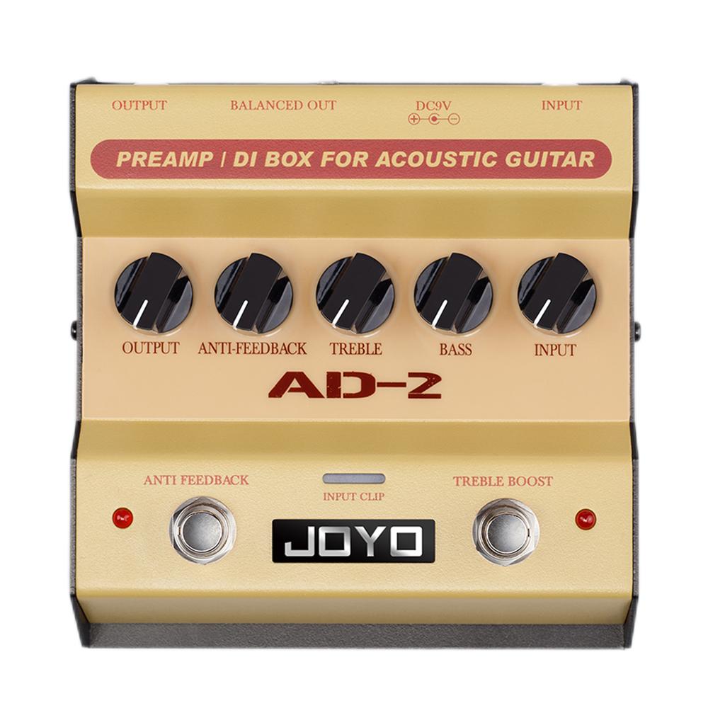 JOYO AD-2 Acoustic Guitar Effect Pedal Built-in Dual Band EQ High Sensitivity DI Box Effect Functiion for Acoustic Guitar Pedal
