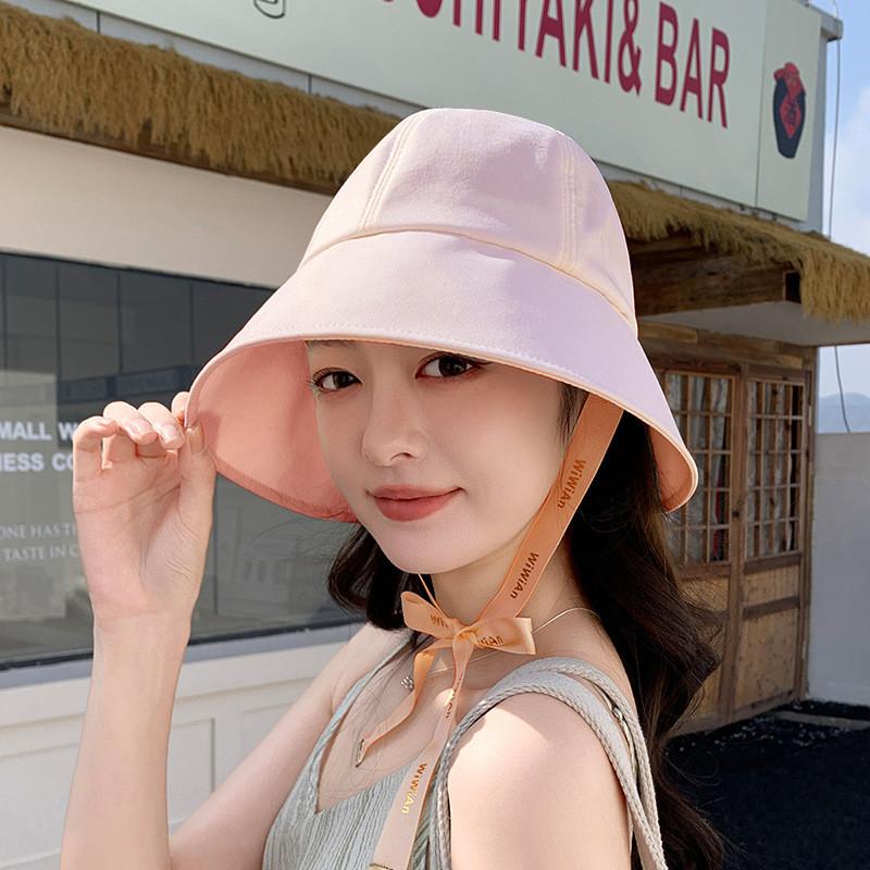 Summer Womens Wide Brim Sun Hat With Adjustable Ties For Face Sun Protection Casual Style