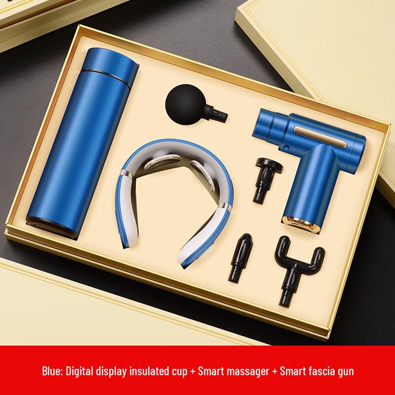 Corporate Gift Set with Digital Display Cup and Massager