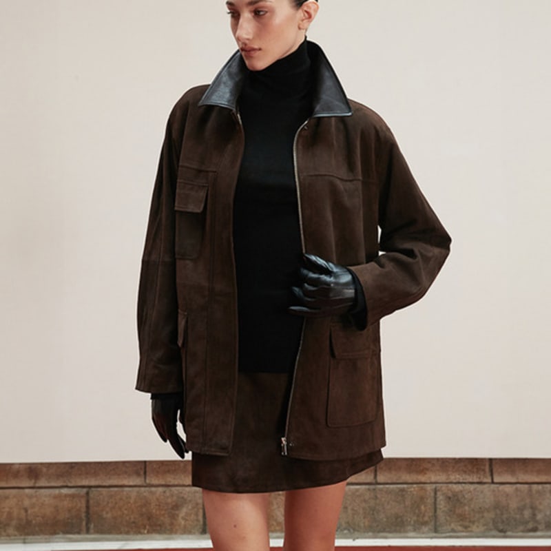 VERDEMAR Nappa Lambskin Leather glove_Women