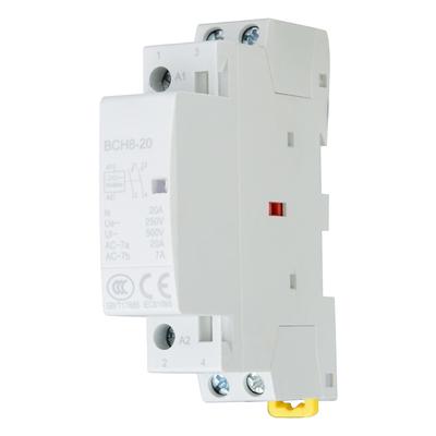 2P 20A 2NO 24V 220V230V 5060Hz Household AC Contactor DIN Rail Mount