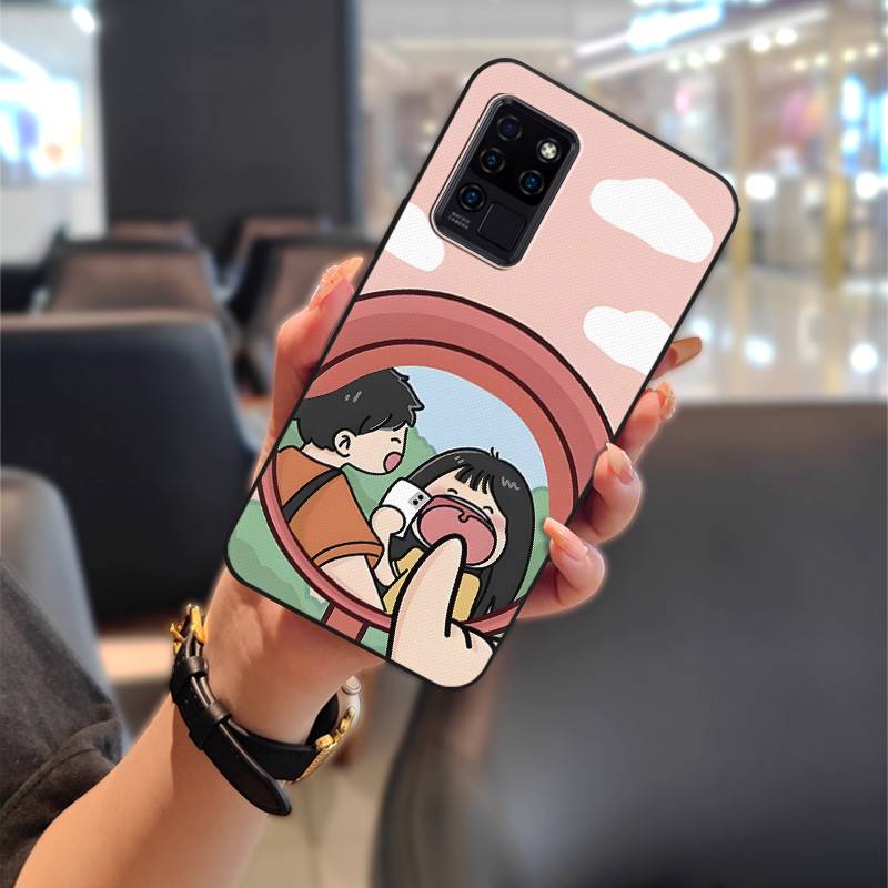 Back Cover Silicone Phone Case For Oukitel C21 Durable Phone Pouch Dirt-resistant Graffiti Full Wrap Cute Anti-dust TPU