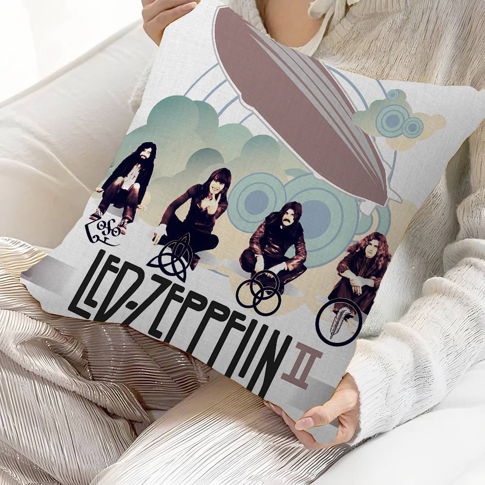 L-Led Z-Zeppelins Pillow Cushion Cover Pillowcase Living Room Sofa Home Decor Customized