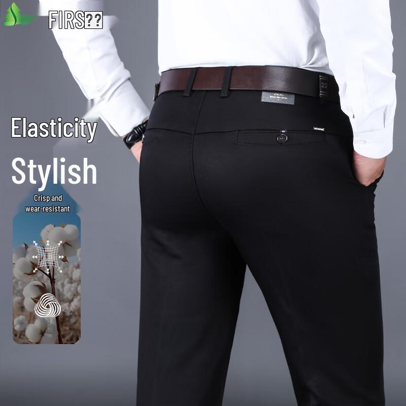 

Shanshan Men s Anti-Wrinkle Straight-Leg Casual Pants 30