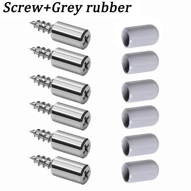 12/1Pcs Cabinet Board Screws Self-tapping Screw with Rubber Sleeve Laminate Support Cabinet Wardrobe Hard Nonslip Partition Nail