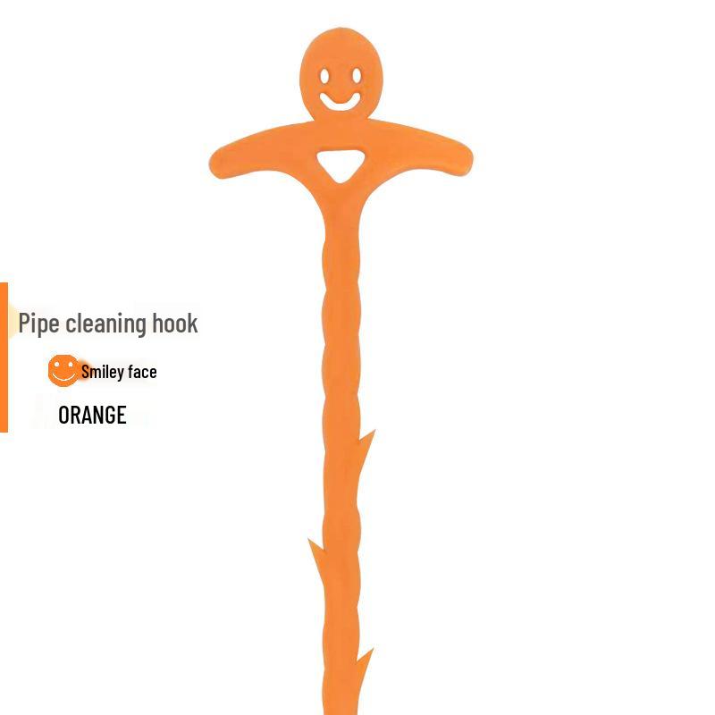 D-Shaped Smiley Face Kitchen & Toilet Unclogging Hook