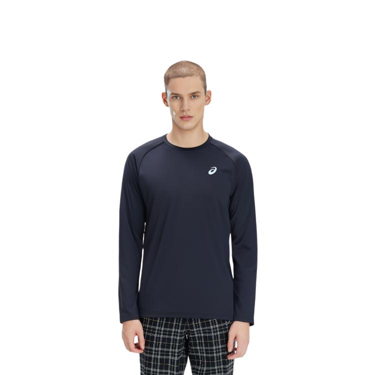 ASICS T Shirts Men's Black Crew Neck Moderate 2011D047-001