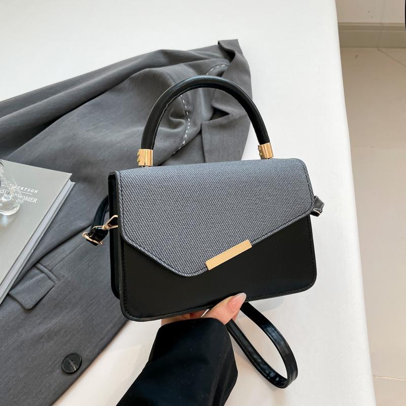 New women's bag 2025 trendy locomotive style leather strip decorative underarm bag fashionable commuter women's shoulder bag