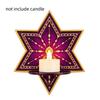 Wooden Wall Mounted Shelf Star Wall Display Stand Tealight Sconce Wall  Storage Rack  Festival