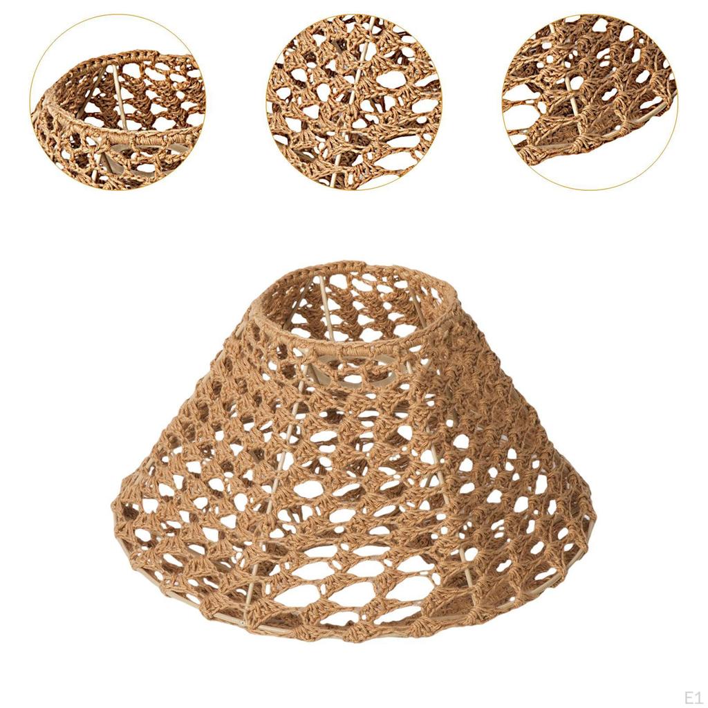 Handgefertigter Seillampenschirm für Tisch- und Deckenleuchten