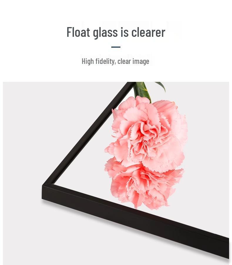 Exquisite Glass Full-Length Floor-Standing Mirror with Hidden Bracket, Wall-Mountable Aluminum Alloy Dressing Mirror
