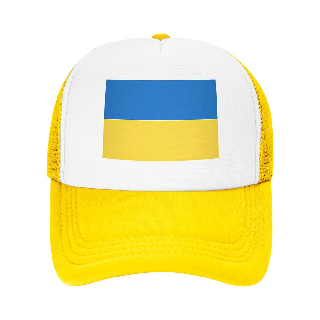 Ukraine Flag Mesh Sun Hats  Couple Design Trucker Hat Spring Yk Cute Outdoor Sport Baseball Cap
