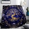 1PC Nazar Boncuğu Print Flannel Blanket, High quality All Seasons, Home Decor, Warmth and Comfort, Perfect for Christmas Gifts